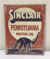 Sinclair oil wall tin