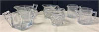 3 different sets of cream &sugar holders