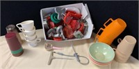 Cookie cutters, cups, bowls