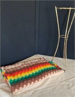 Quilt and plant stand