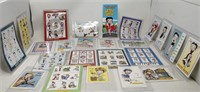 Large Betty Boop souvenir sheet stamp collection