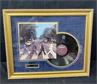 Beatles Abbey Road signed vinyl record