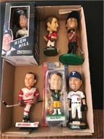 Six Bobble Heads - different sports