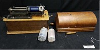 Antique Edison wax-cylinder Home Phonograph