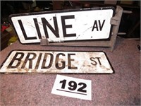 DOUBLE SIDED STREET SIGNS