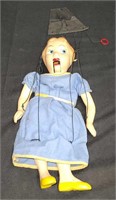 Vintage little girl marionette,7"×12" BC