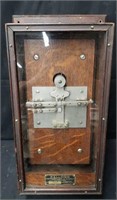 Antique switchboard telegraph box