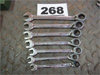 8 STANDARD SIZE GEAR WRENCHES