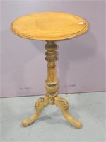 Round Pine Side Table