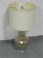 Round Mercury Glass Lamp