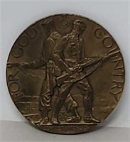 Bronze American Legion medallion