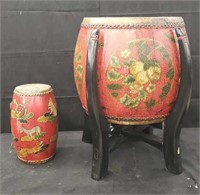 Pair of 20th century Japanese ceremonial drums