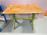 Primitive Table with Green Legs