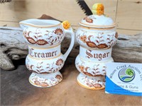 Braun Onion Vintage Creamer and Sugar