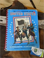 U.S. Stamp Collectors Book with Some Stamps