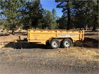 14' LOAD TRAIL, DUMP TRAILER, GAS POWERED