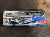 NIB True Blue 4.5" Folder Knife