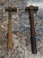 Lot of Two Antique Ball Pean Hammer