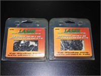 2 New Laser Chainsaw Saw Chains
