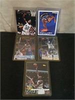 (5) Shaquille O'Neal Basketball Cards