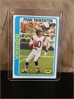 Vintage 1978 Topps Fran Tarkenton Football Card