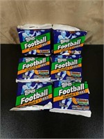 (6) Rare sealed 1993 Topps Football Jumbo Packs