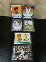 (6) Rare Derek Jeter Baseball Cards