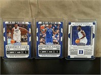 (3) Rare Zion Williamson College Basketball Cards