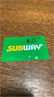 $25 Subway Gift Card
