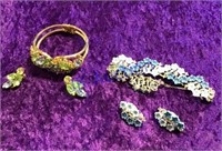 2 sets matching earrings & bracelets