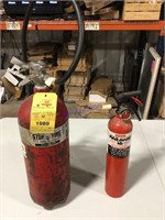 Reid-freeze co2 fire extinguisher and 1 other