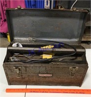 Vintage craftsman toolbox & contents