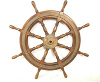 Antique Prince of India Bombay Ships Wheel