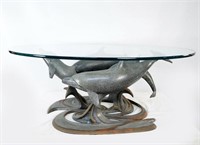 "Terrie Bennet" Dolphin Sculpture table