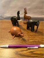 LOT- CARVED ANIMALS