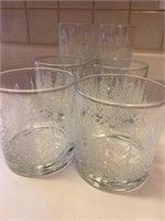 SET OF 8 FOREST THEMED GLASSES