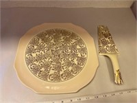 LORD NELSON WARE CAKE PLATE AND SERVER