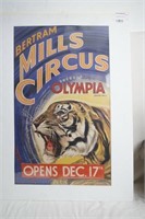 Bertram Mills Circus Ca. 1935 Tiger Poster
