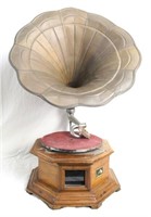 Antique Gramophone with morning glory horn