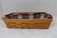 Longaberger Basket w/Liner/Protector