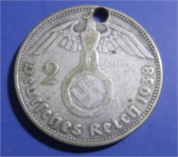 1938 German Silver Coin