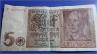 World War II German Reiche Bank Note