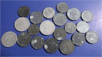 20 German Coins w/Swastikas
