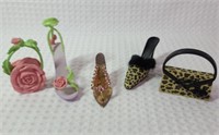 Collectible Miniature Shoes & Purse Trinkets