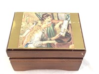 Vintage Wood Box Sankyo Japan Music Box