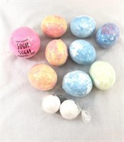 Lot of 8 Bath Bomb Eggs and Onyx Bathhouse