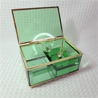 Glass Music & Trinket Box