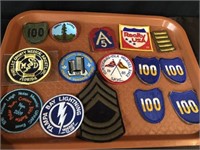 15 Misc, patches, military, boy scout, lightning