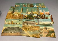 21 Old NYC Postcards Yankee Stadium & Zeppelins