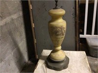 ANTIQUE HAND PAINTED TABLE LAMP